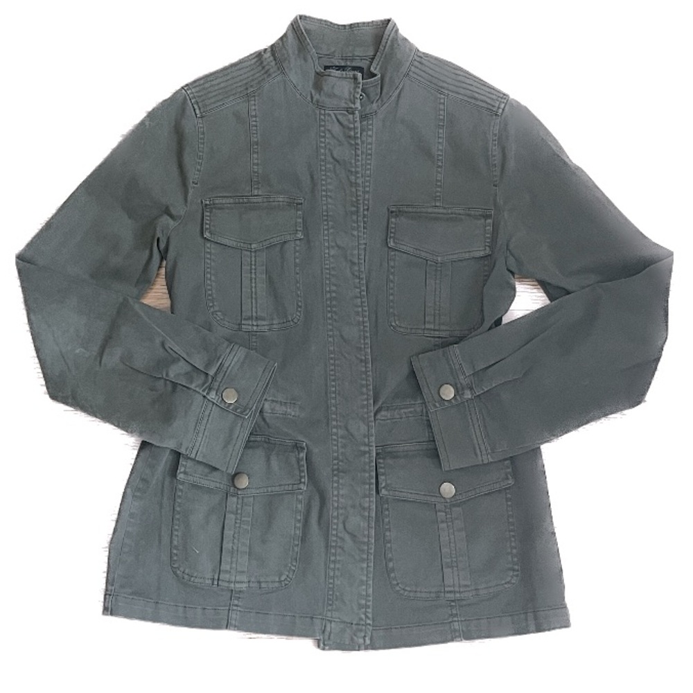 Lucky Brand Jeans Military Jacket in Army Green